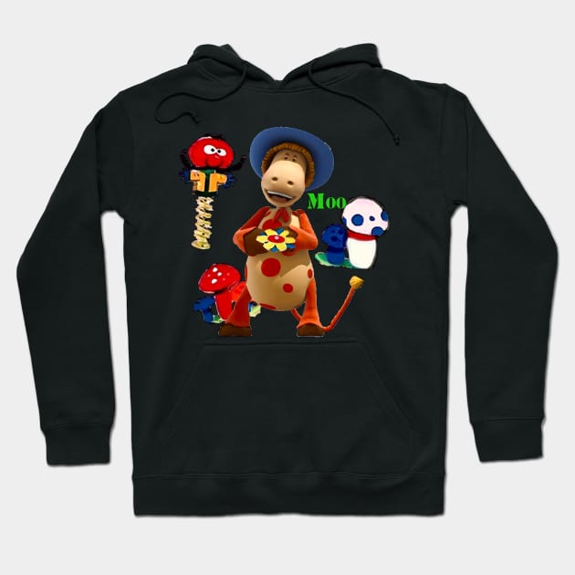 Ermintrude & Zebedee magic roundabout Hoodie by longford